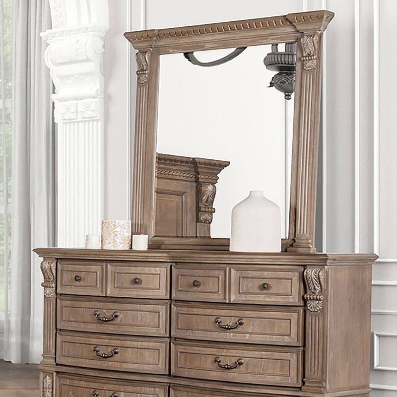 Miroir transitionnel l 45,9 po, chêne vieilli
