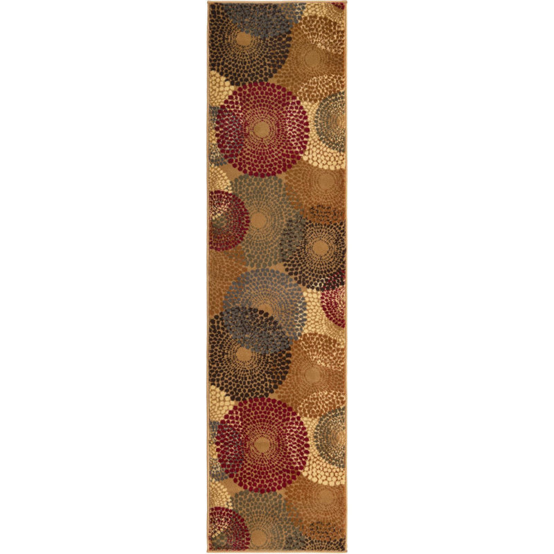 Arabica Abstract Indoor Rug, Runner 2' x 8'