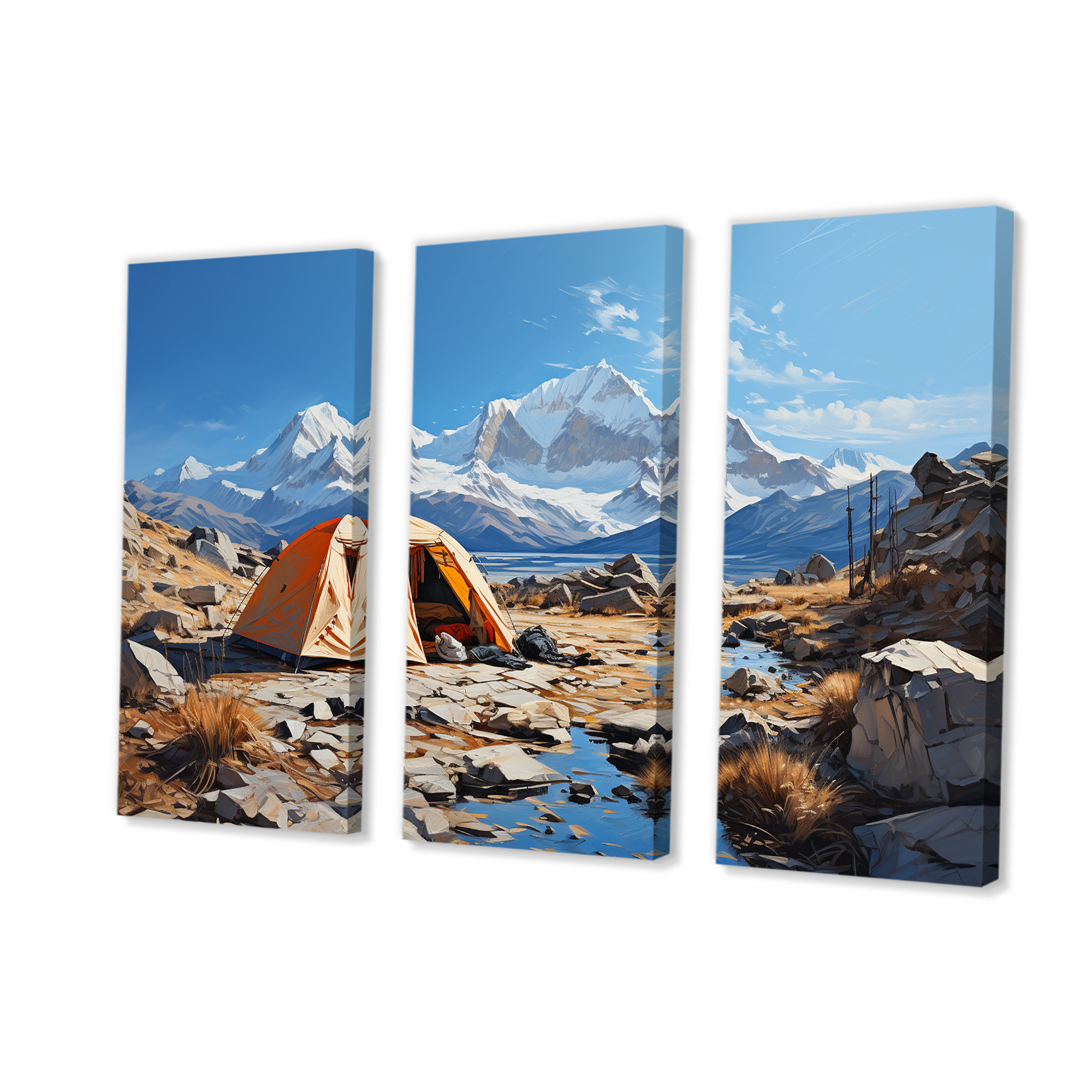 Millwood Pines Mountain Camping Solitude 2 Camping Travel Wall Art