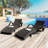 Outdoor Wicker Chaise Lounge Chairs Set Of 2, Patio Rattan Reclining Chair Pull-Out Side Table Adjustable Backrest Ergonomic Wave Design Pool Sunbathing Recliners-288737760
