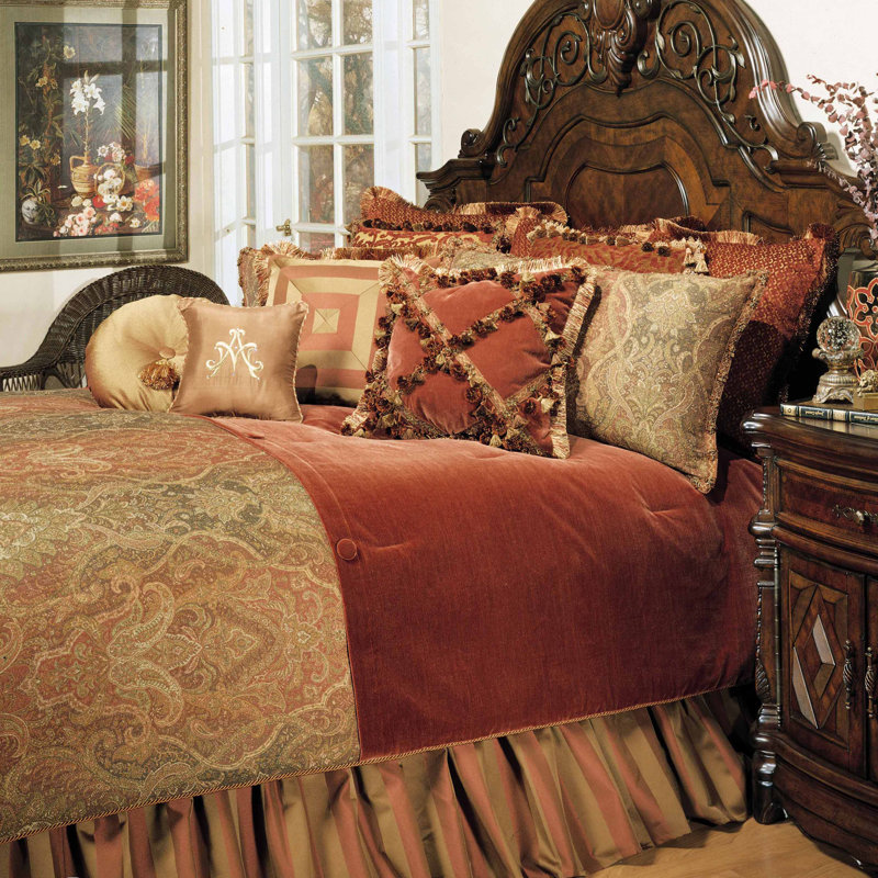 Woodside Park Comforter Set - Spice, King Comforter + 12 Additional Pieces