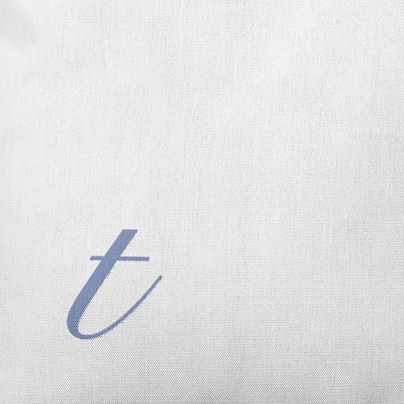 Monogram Design Collection Reversible Throw Pillow, 18"x18", Blue, T