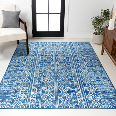 Tapis bleu / gris Tybalt