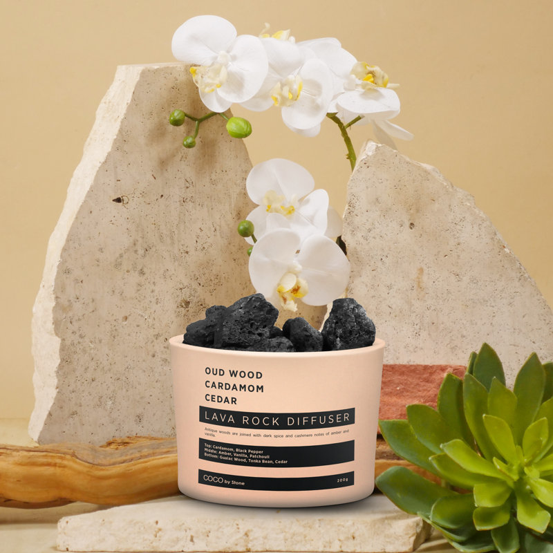 Lava Rock Diffuser - Oudwood | Cardamom | Cedar