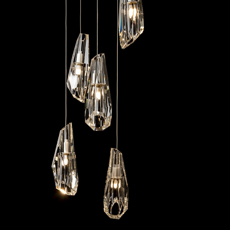 Luma 5 - Light Pendant, White, Standard: 16" - 80"