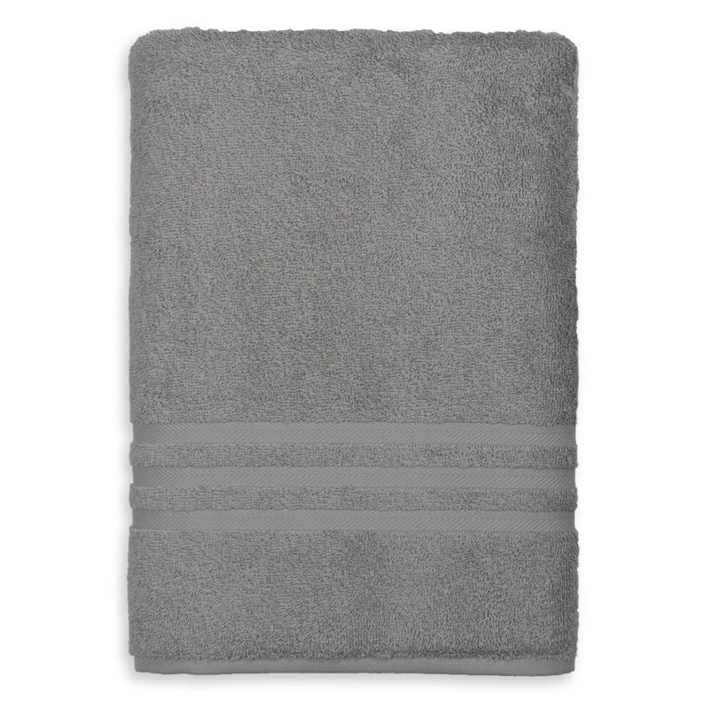 Denzi Midweight Bath Sheet, Dark Gray