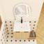 Meuble-lavabo flottant 24 po en contreplaqué de chêne clair avec lavabo, rangement mural à double porte, ensemble de 2 pièces avec comptoir en résine inclus