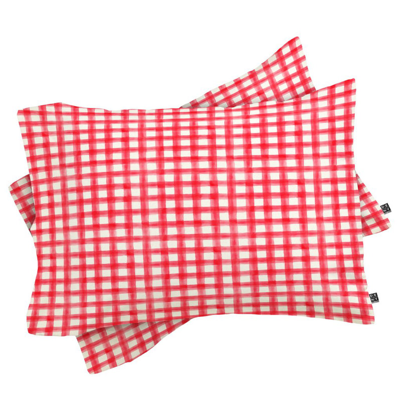 Ensemble d'édredon, Rouge, Édredon pour lit simple + 1 taie décorative stan
