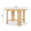 Table de salle à manger moderne de style campagnard en bois massif, fini bois naturel, table de salle à manger d'intérieur simple et fraîche
