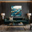 Nautique sous-marins gris, art mural sur toile-1432306302