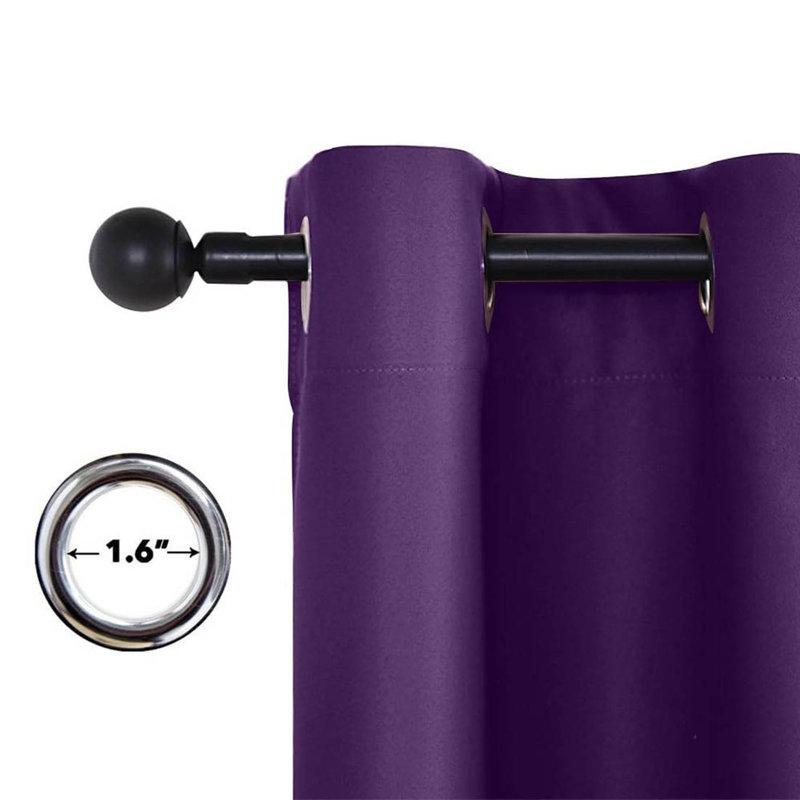 Blackout Curtain Pair, Purple