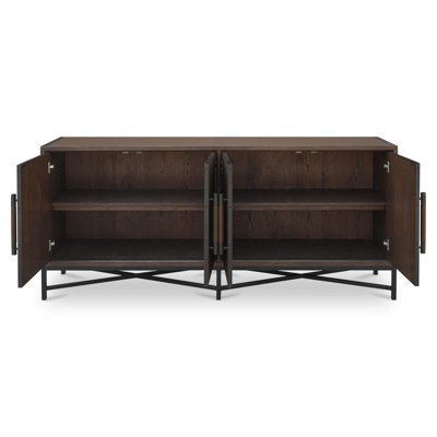 Meera 76" Wide Wood Sideboard
