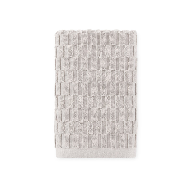 DKNY Metro Tile Quick Dry Bath And Hand Towel 4-Piece Set, Gray