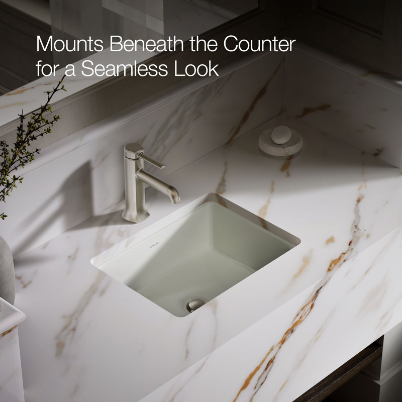 Under-Mount Bathroom Sink, Dune