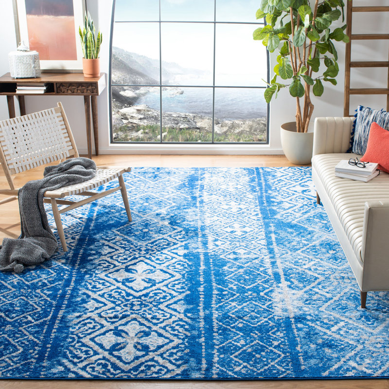 Tapis à motif géométrique Nicarla, Rectangle 11 pi x 15 pi