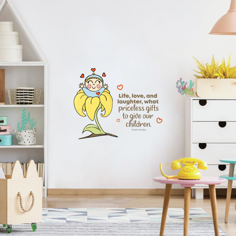 Text & Numbers Wall Decal, 40" H x 40" W x 0.05" D