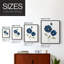 Coquelicots bleus - reproduction encadrée de qualité supérieure - prête à être accrochée - aucun clou requis - aucun clou requis-671805635-671805659
