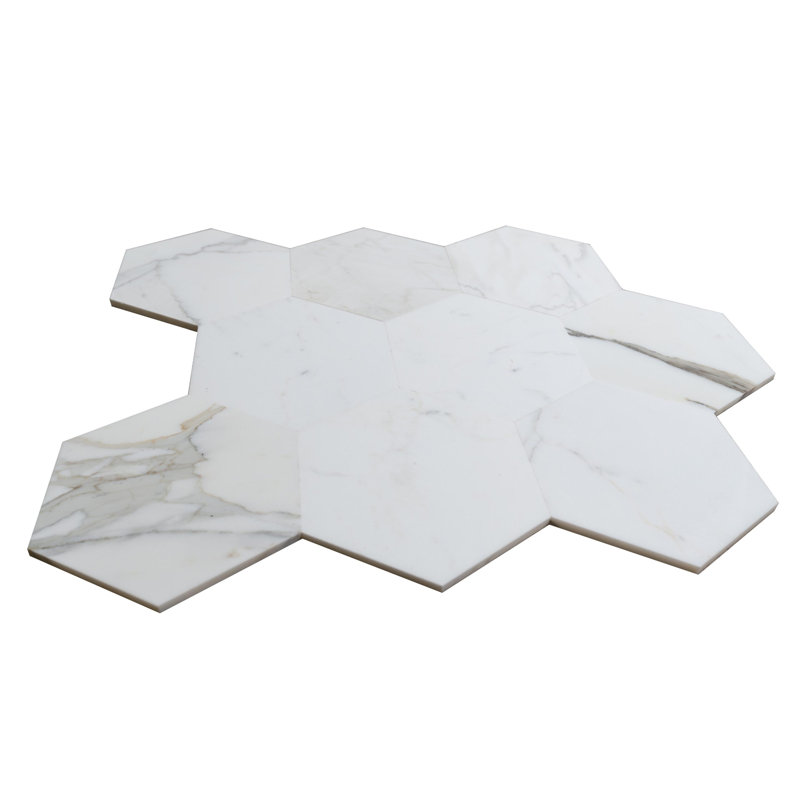 8 MOSAIQUE HONYCOM HONED - CALACATTA DORÉ