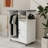 Ironing Cart With Rolling Ironing Board, Multipurpose Ironing Cabinet With Wheels, Compact Ironing Solution For Laundry Room, Bedroom,Cloakroom-White