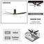 Ventilateur de plafond Smart DC avec lumière, télécommande encastrée-500628791-484889606