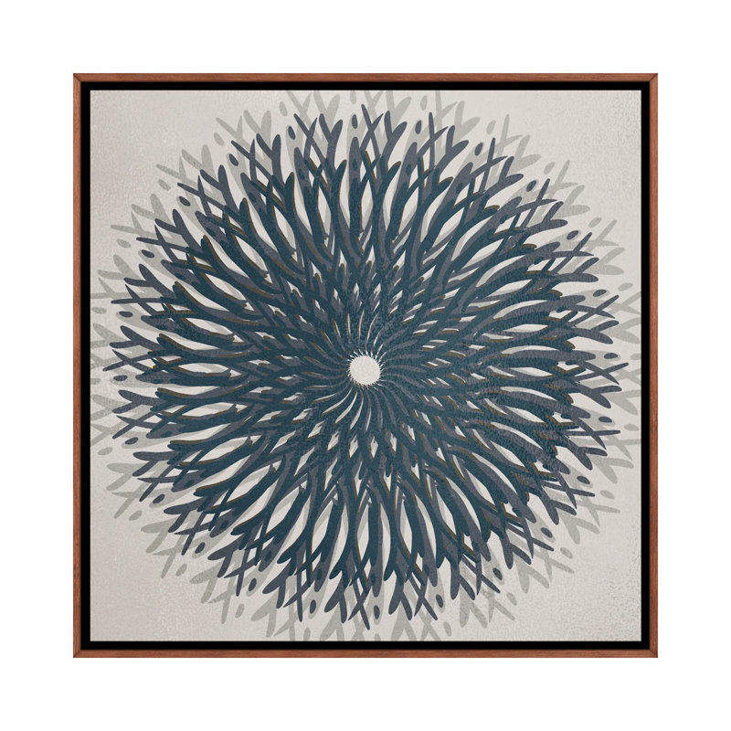Spinner by Kimberly Allen - Painting on Canvas, Brown Framed, 66.04 cm H x 66.04 cm W