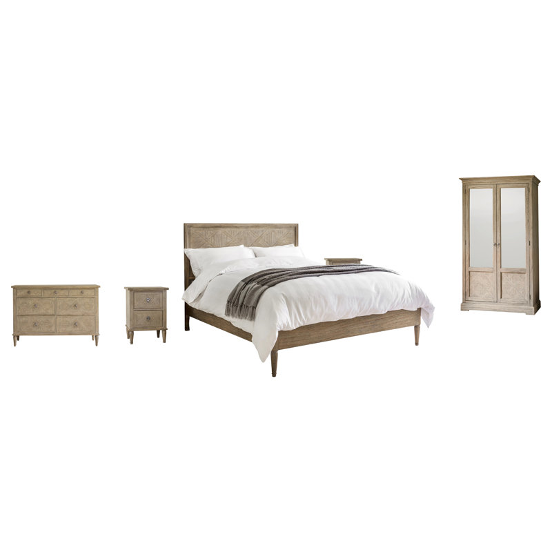 Mandie Solid Wood Piece Bedroom Set