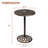 Athanasia Round Metal Outdoor Bar Table , 27.5'' in. W 27.5'' in. D