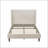 High Back Soft Queen Bed With 12-Slat Support, Chenille Cloth, Easy Assembly, And Elegant Beige Finish-1915793165-1915793167
