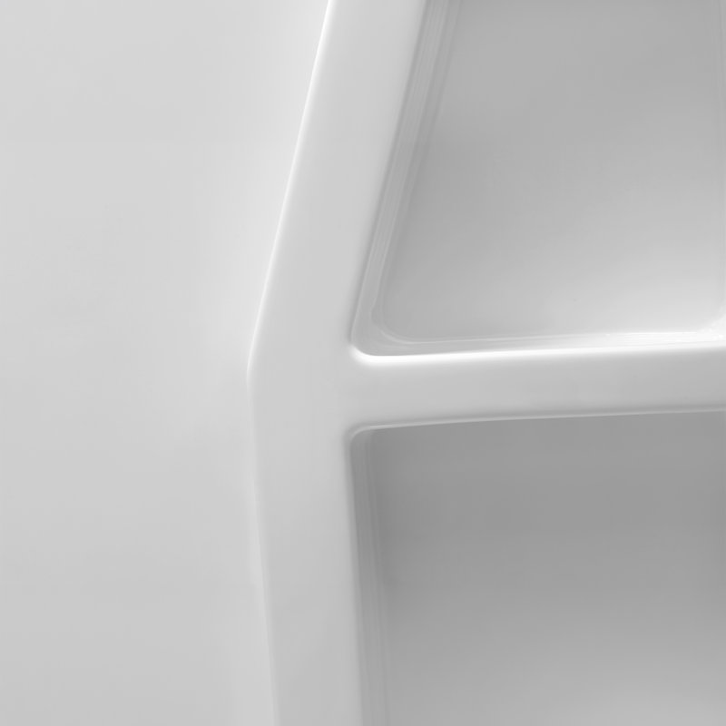 Forum 36'' W D 74'' H Wall Mounted Plastic Wall, 74" H x 36" W x 60" D
