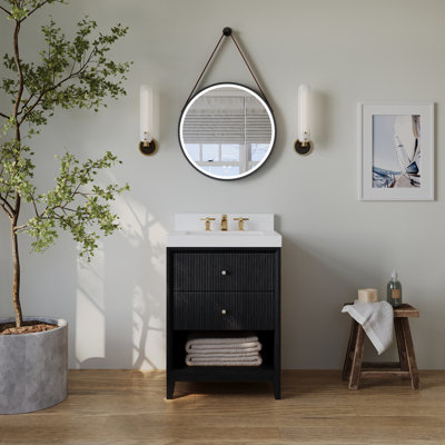 Momo 36" Freestanding Standard Single Bathroom Vanity with Top