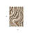 8' Cream And Beige Abstract Runner Rug
