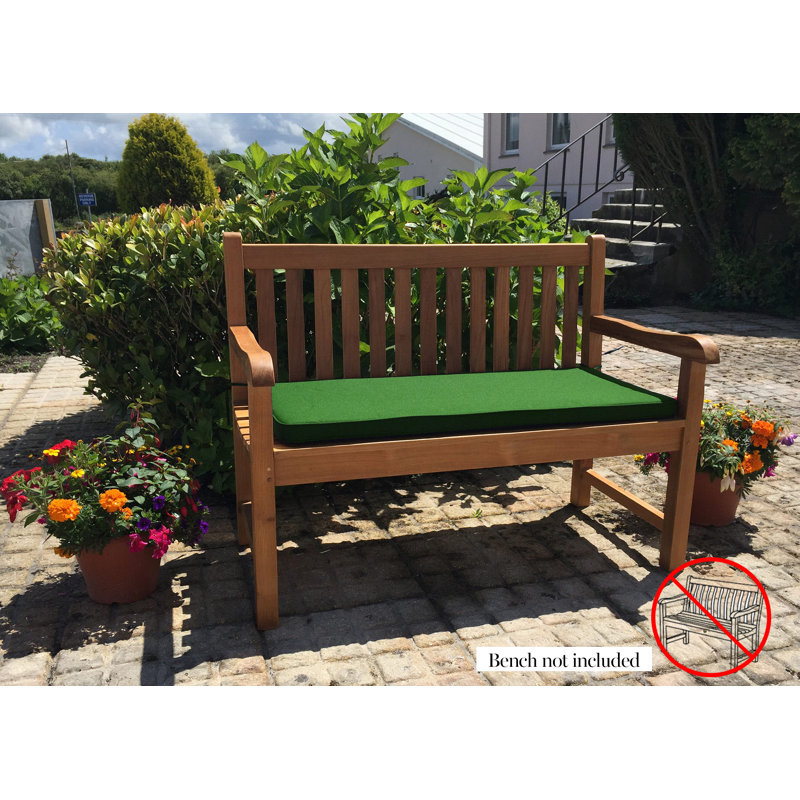 Garden Bench Cushion, Green, 115 cm x 115 cm