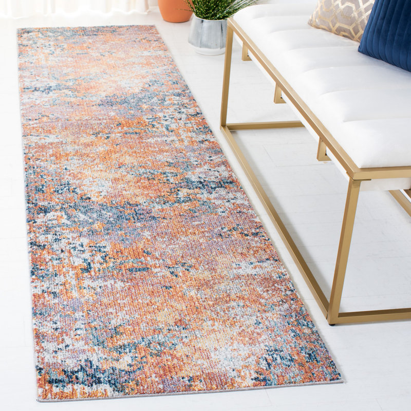 Crystal Performance Abstract Rug, Runner 2'4" x 9'