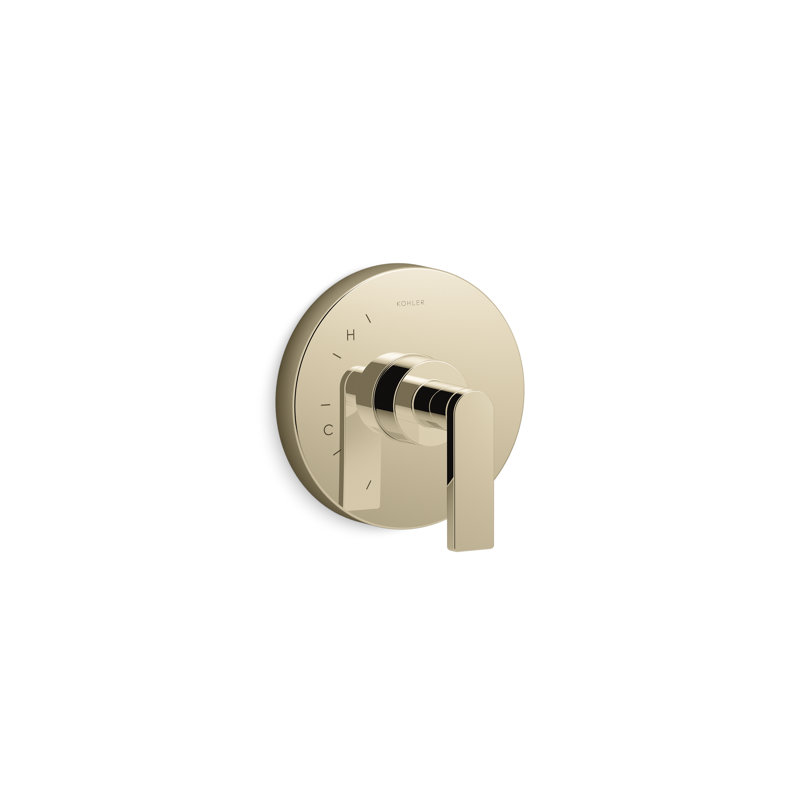 Composed Rite-Temp Faucet Trim with Lever Handle, Gold