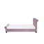 Mitzi Upholstered Velvet Sleigh Bed-32968114-32968116