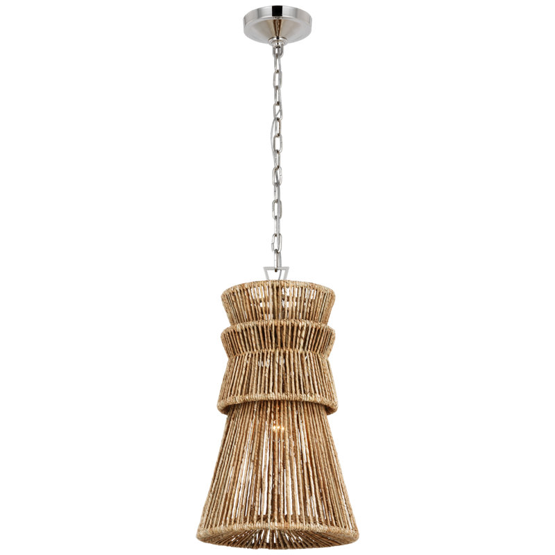 Antigua 1 - Light Pendant, 22.75" H x 13" W x 13" D, Polished Nickel