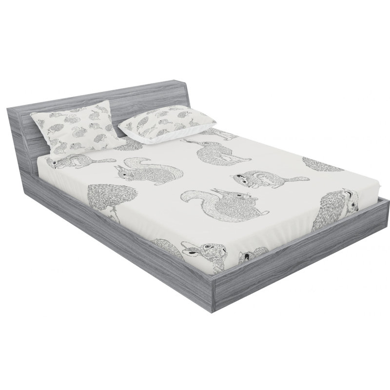 Microfiber Sheet Set, Queen Sheet Set with Fitted Sheet