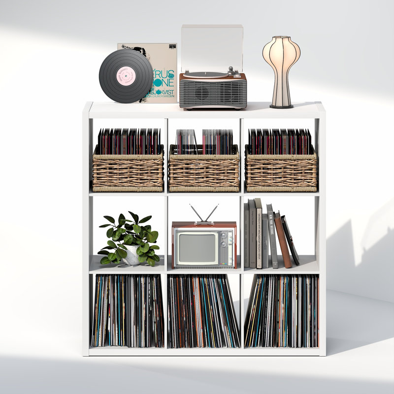Tanvee 111.2cm H Media Shelves, White
