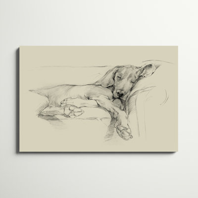 «Dog Days I» par Ethan Harper, reproduction de peinture acrylique