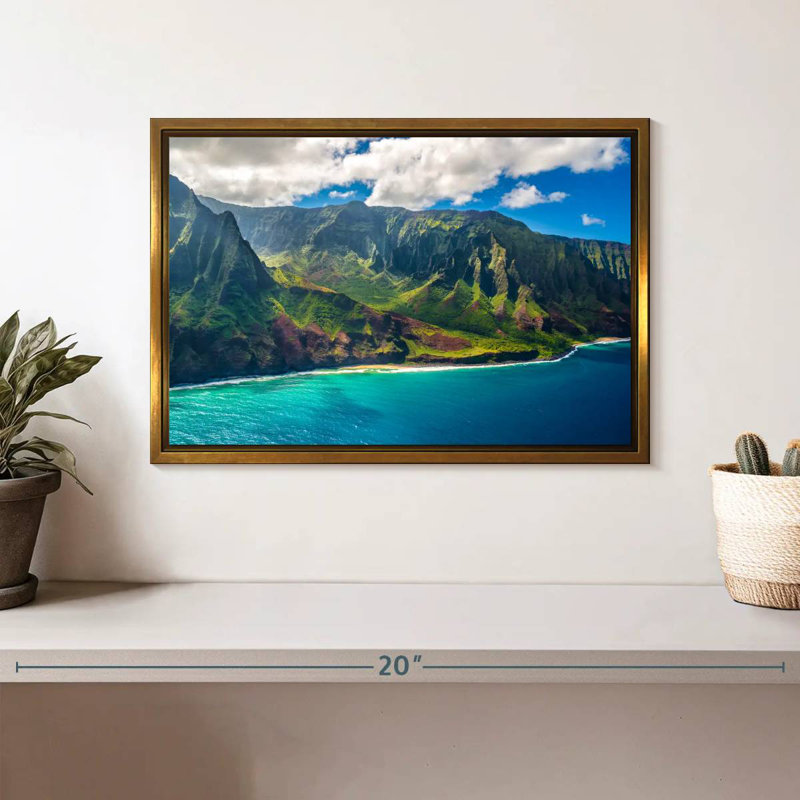 Kauai, Cadre flottant doré, 13 po x 9 po