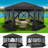 15x15ft Extra Large Pop-Up Gazebo Canopy Tent with Mosquito Netting-106897506