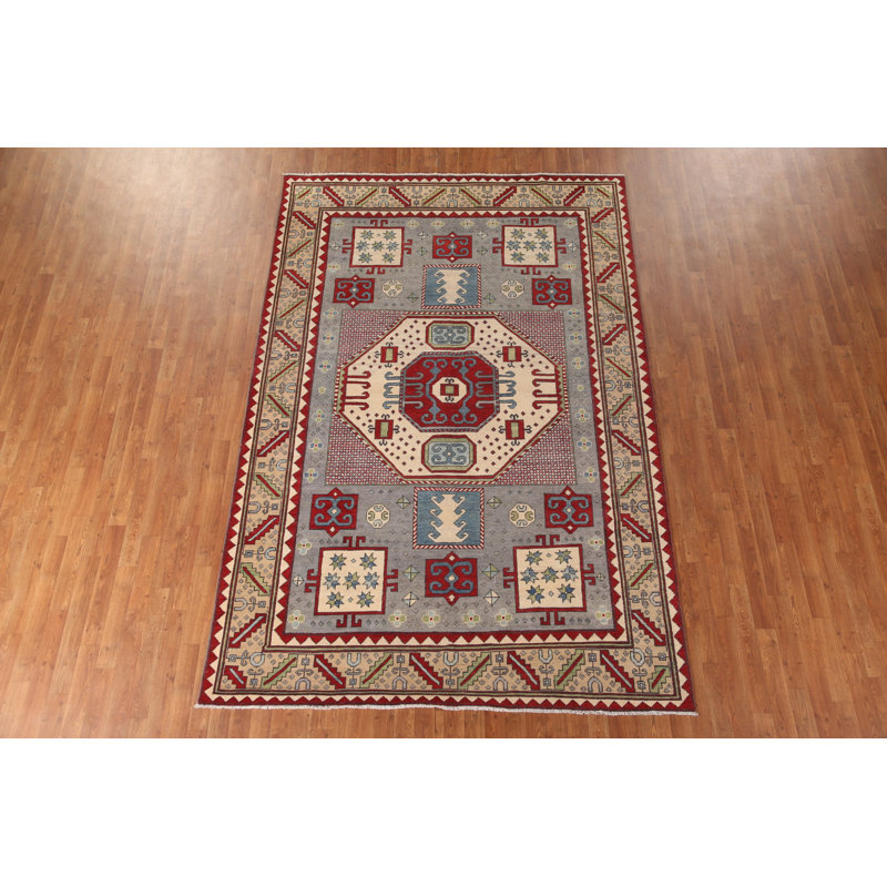 Handmade Kazak Oriental Area Rug 7x10