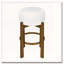 Tabouret de bar rembourré en bois-117929268