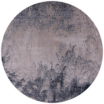 Tapis bleu/gris
