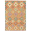 Tapis décoratif bleu clair en laine noué à la main de conception unique 3 pi 4 po x 4 pi 10 po Bethellen