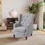 Manual Reclining Upholstered Wingback Armchair-1925596912