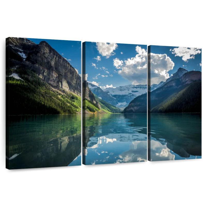 Alvord Lake Louise, reflet du ciel, H 36 po x l 57 po