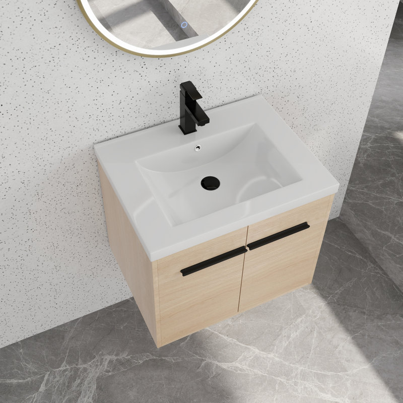Meuble-lavabo simple avec plateau Pellerea 23,62 po