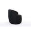 Fauteuil d'appoint confortable en tissu noir pour les espaces intérieurs Confort ergonomique