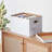 Basic Storage File Boxes With Lid And Handle, Legal/Letter Size, Basic, 20-Pack, White, 16.2"L X 12.5"W X 10.5"H